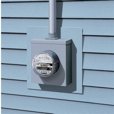 metal siding around electric meter box|metal siding meter base.